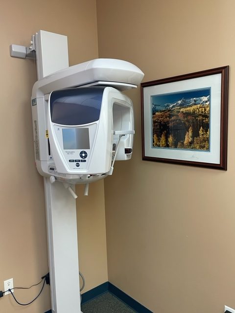Office CBCT scanner at {PRACTICE_NAME}