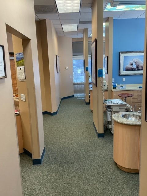Office hallway at {PRACTICE_NAME}